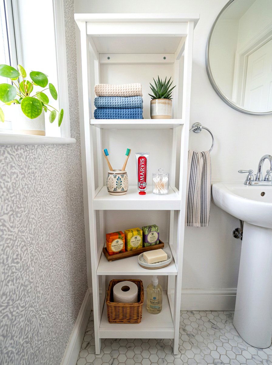 Small Space Bathroom Shelf - 30 bathroom shelf decor ideas