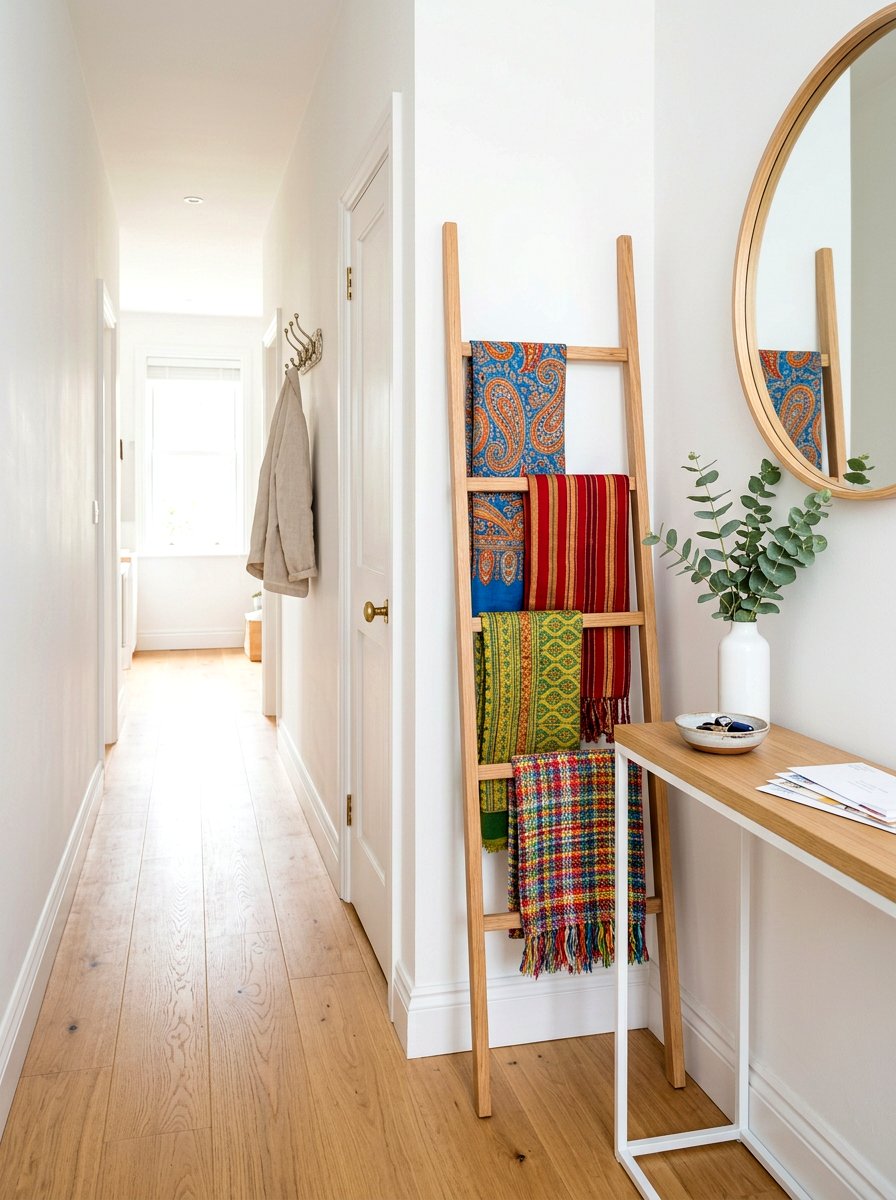 Small Space Blanket Ladder - 30 blanket ladder ideas