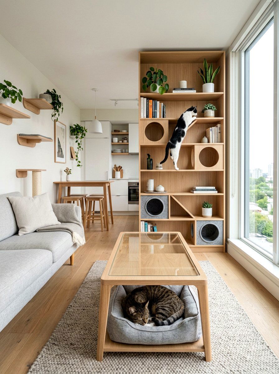 Small Space Cat Furniture Layout - 30 cat room ideas