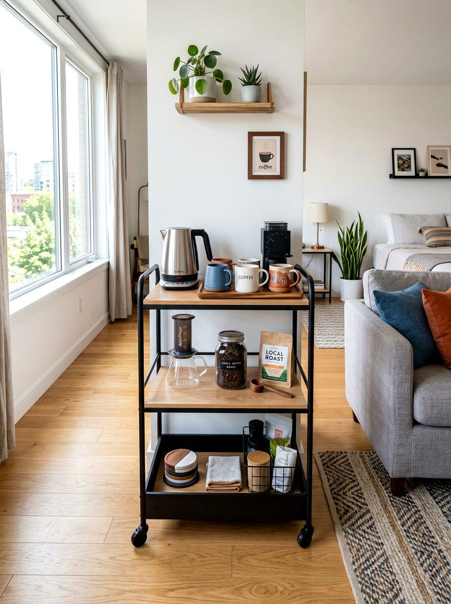 Small Space Coffee Station - 30 coffee mug organizer ideas