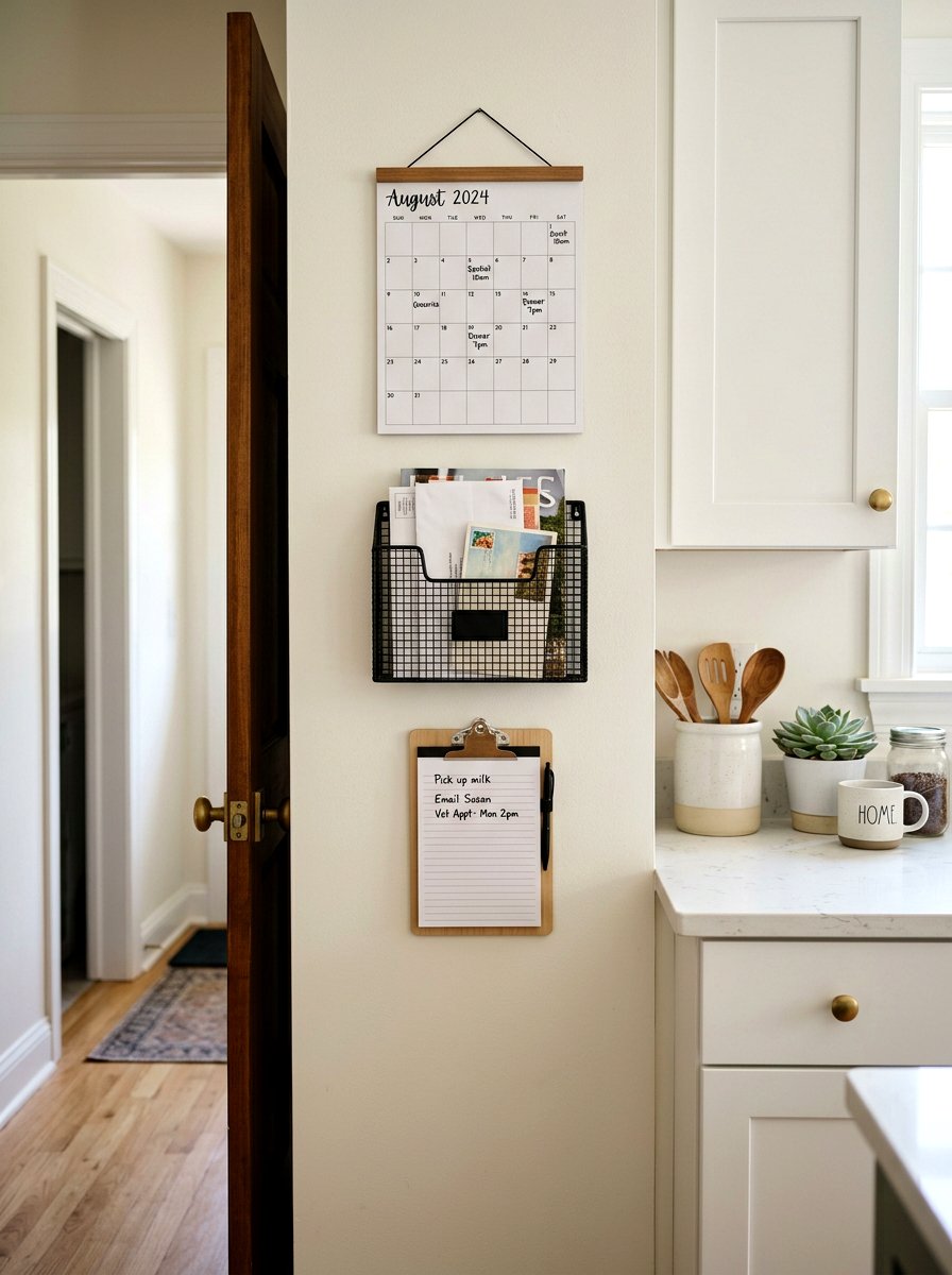 Small Space Command Center - 30 family message center ideas
