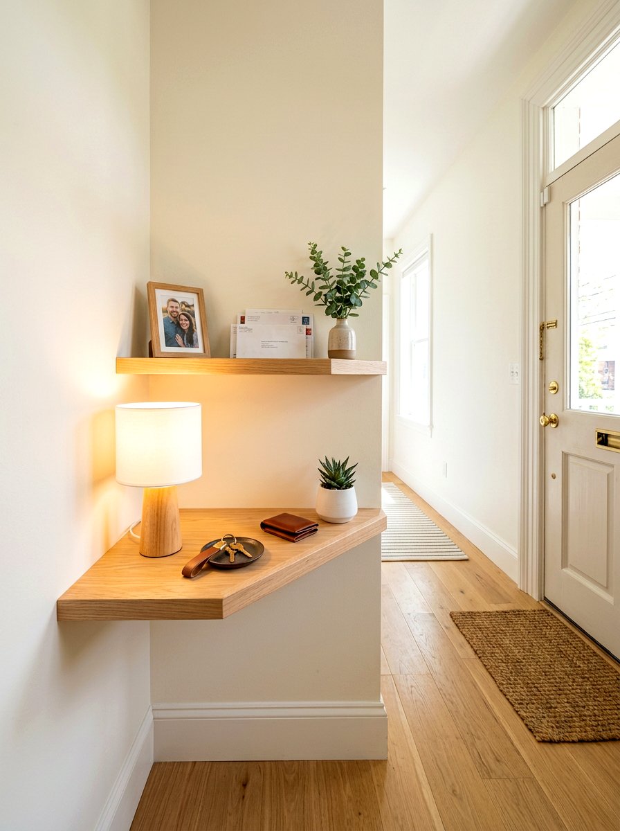 Small Space Corner Entry Shelf - 30 wall mounted entry shelf ideas aesthetic