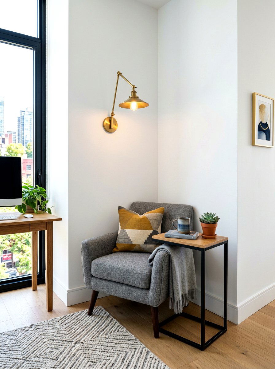 Small Space Corner Nook - 30 office reading corner ideas