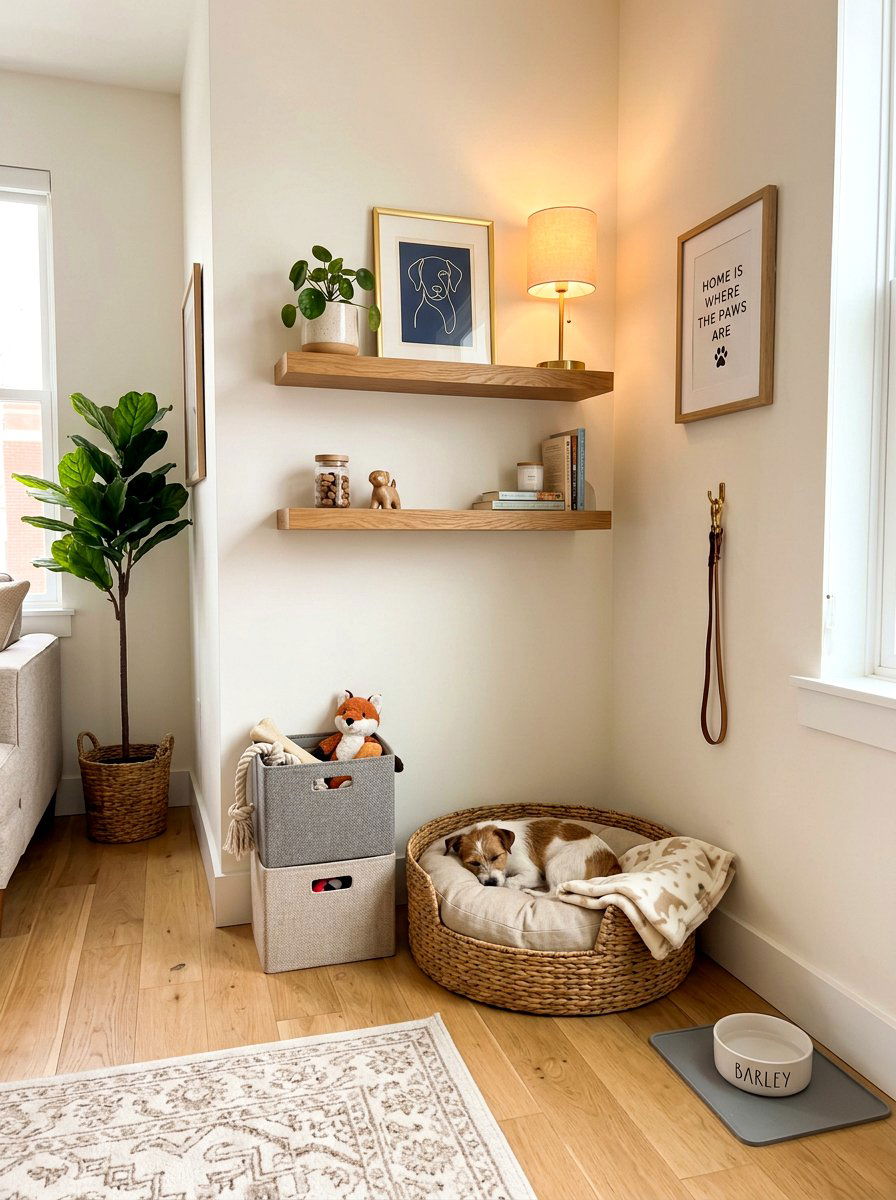 Small Space Dog Nook - 30 dog room ideas