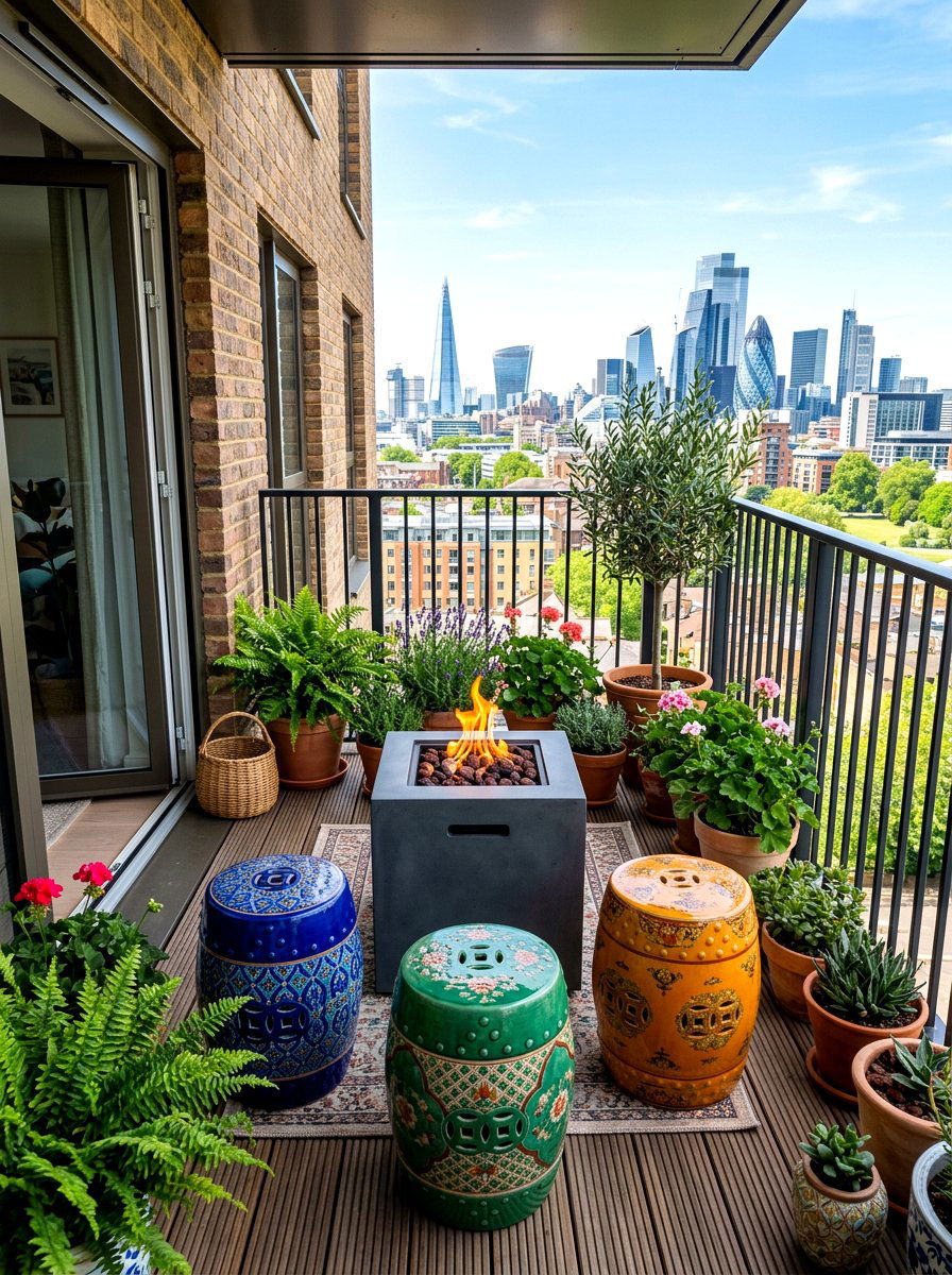 Small Space Fire Pit With Stools - 30 fire pit seating ideas