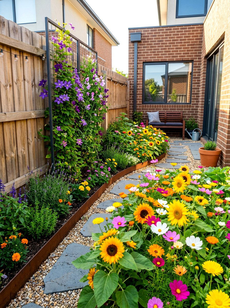 Small Space Flower Garden - 30 backyard cutting garden ideas