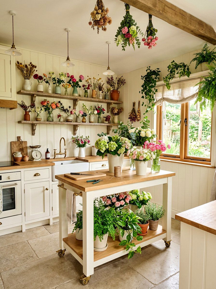 Small Space Flower Market - 30 flower market kitchen ideas