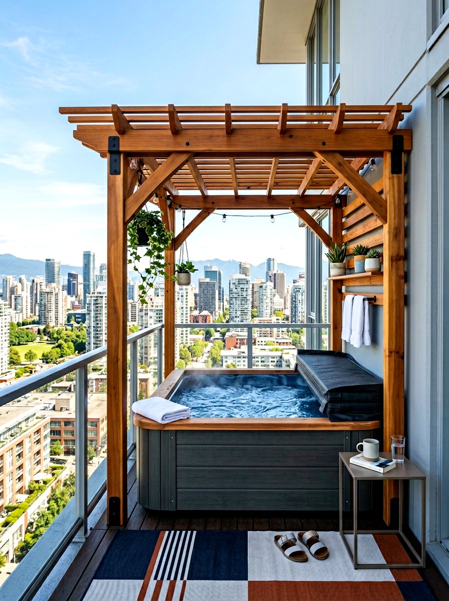 Small Space Hot Tub Pergola - 30 pergola over hot tub ideas
