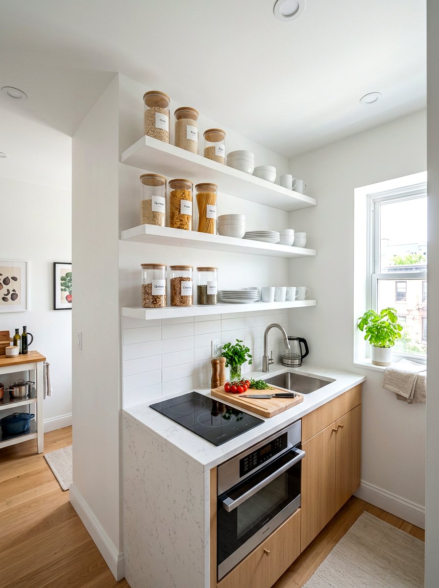 Small Space Kitchen Shelving - 30 kitchen open shelf styling ideas