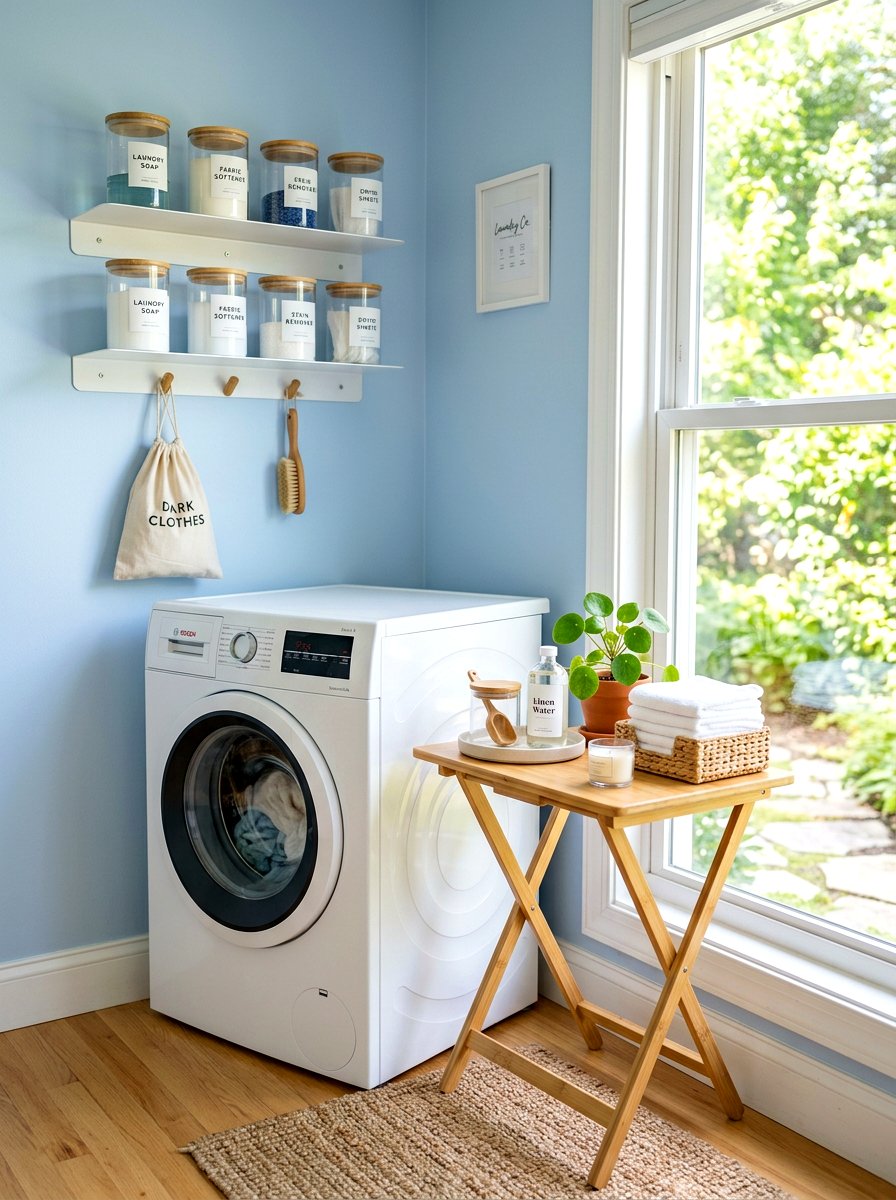 Small Space Laundry Shelving - 30 detergent shelf ideas