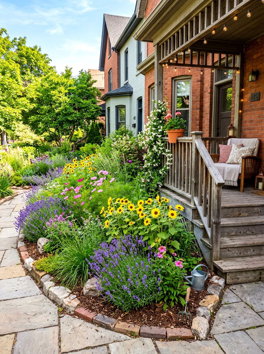 Small Space Meadow Garden - 30 meadow front yard ideas