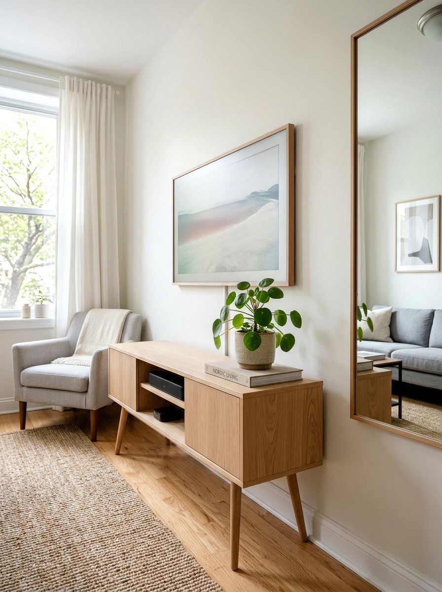 Small Space Media Console - 30 media console styling ideas