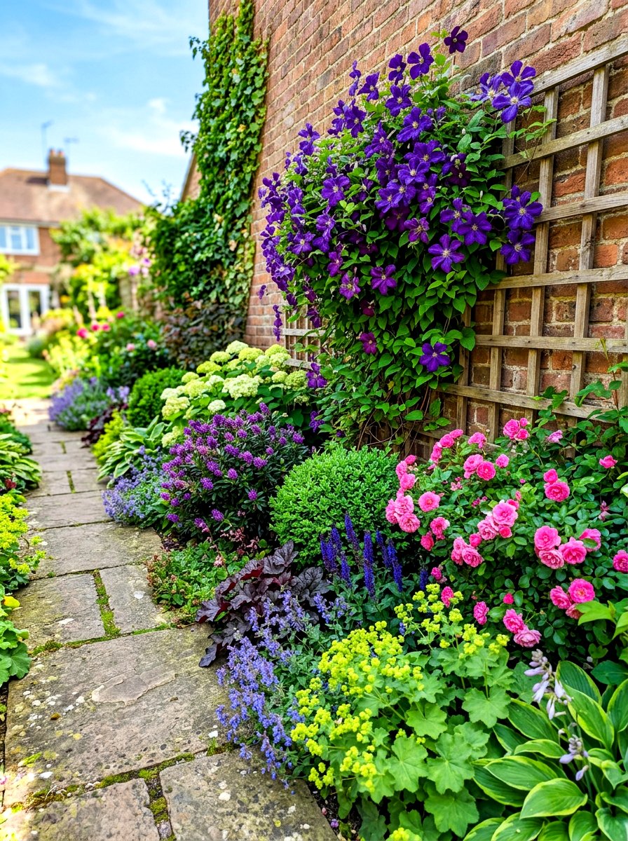 Small Space Mixed Border - 30 mixed border garden ideas