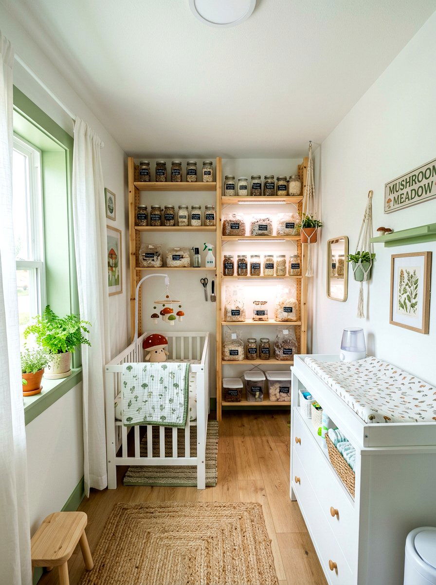 Small Space Mushroom Nursery - 30 mushroom nursery ideas