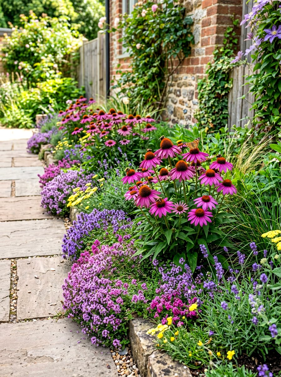 Small Space Pollinator Border - 30 pollinator border ideas