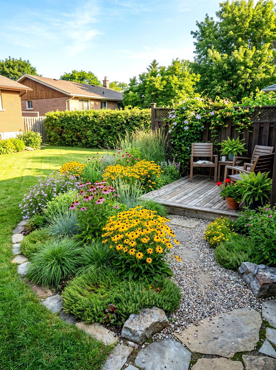 Small Space Prairie Garden - 30 prairie style garden ideas