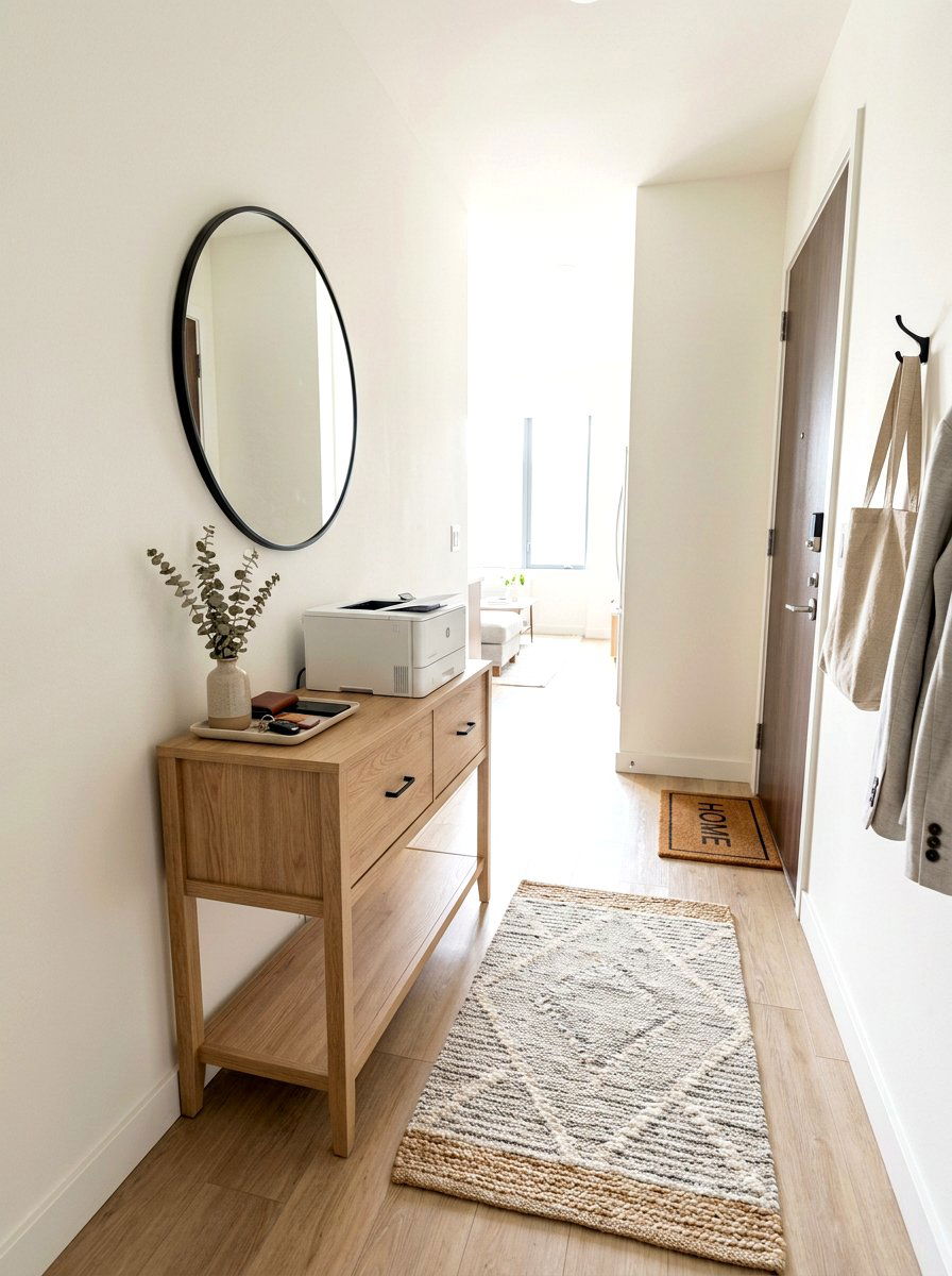 Small Space Printer Credenza - 30 hidden printer cabinet ideas