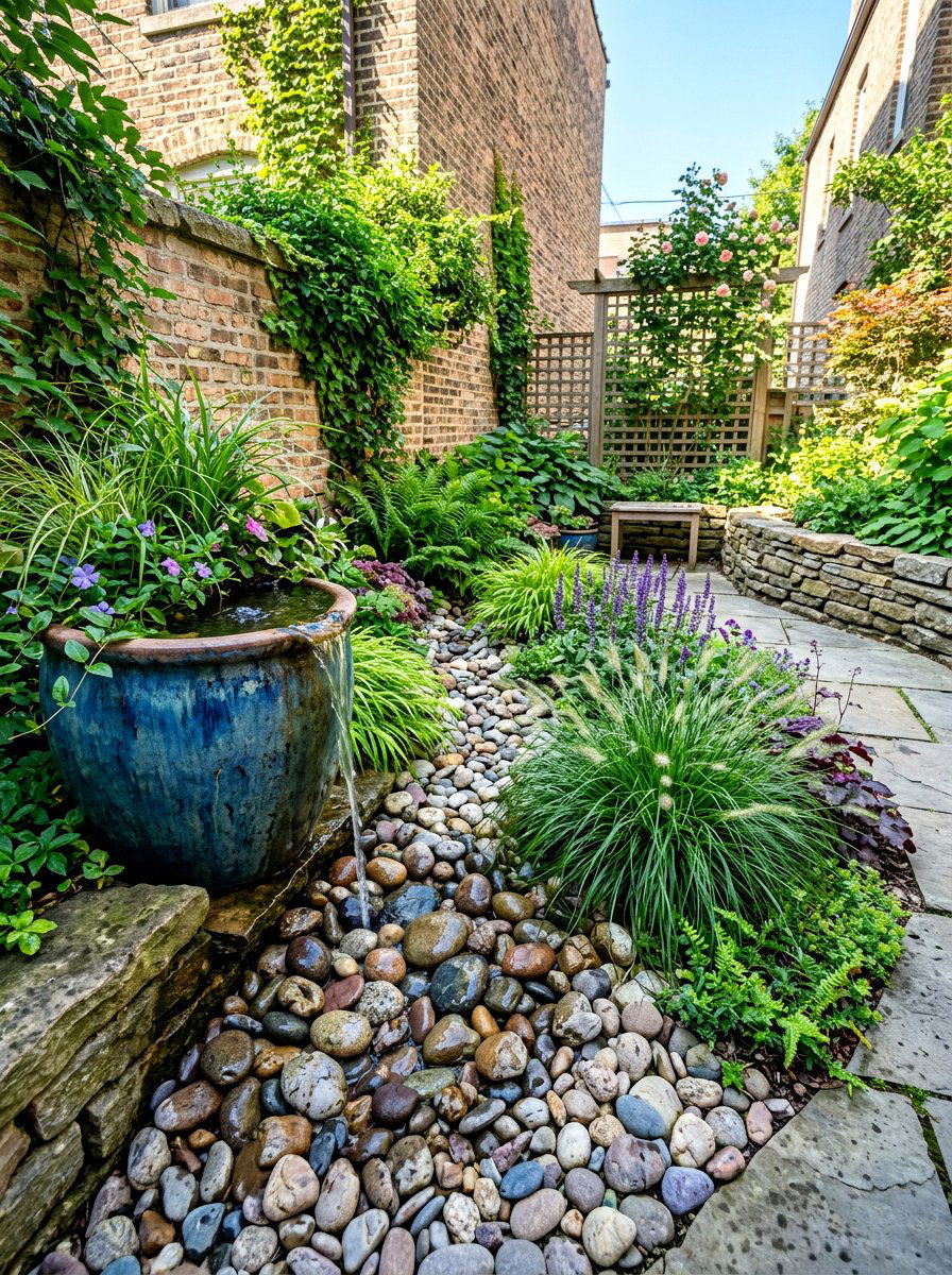 Small Space Rain Garden - 30 rainwater garden ideas