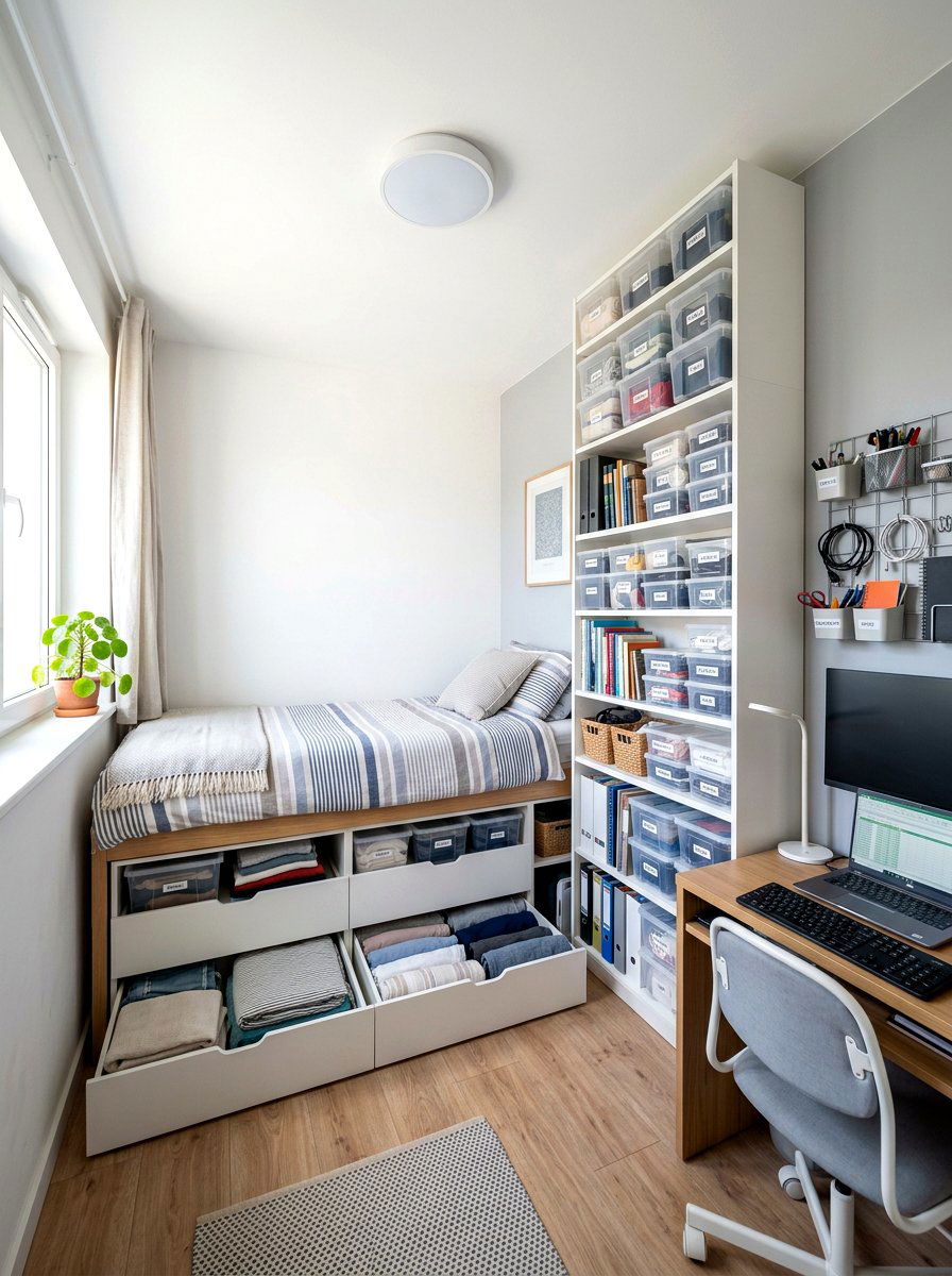 Small Space Storage - 30 teen room Pinterest ideas