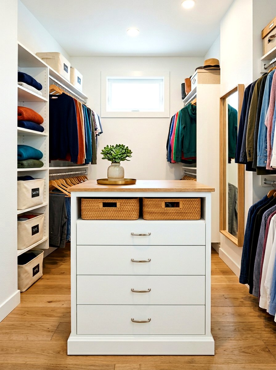 Small Space Storage Island - 30 closet island storage ideas