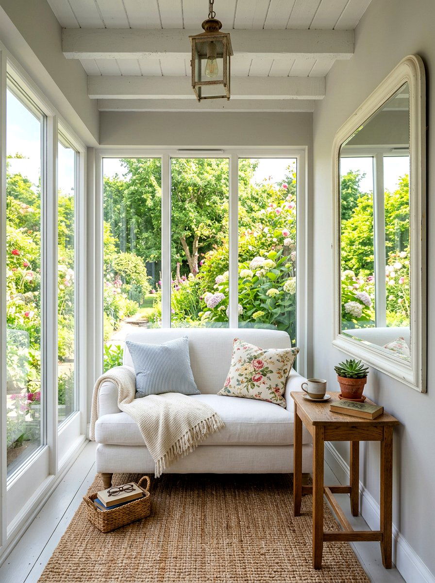 Small Space Sunroom - 30 farmhouse sunroom ideas