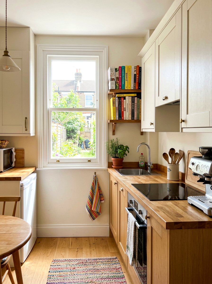 Small Space Wall Shelf - 30 cookbook kitchen shelf ideas