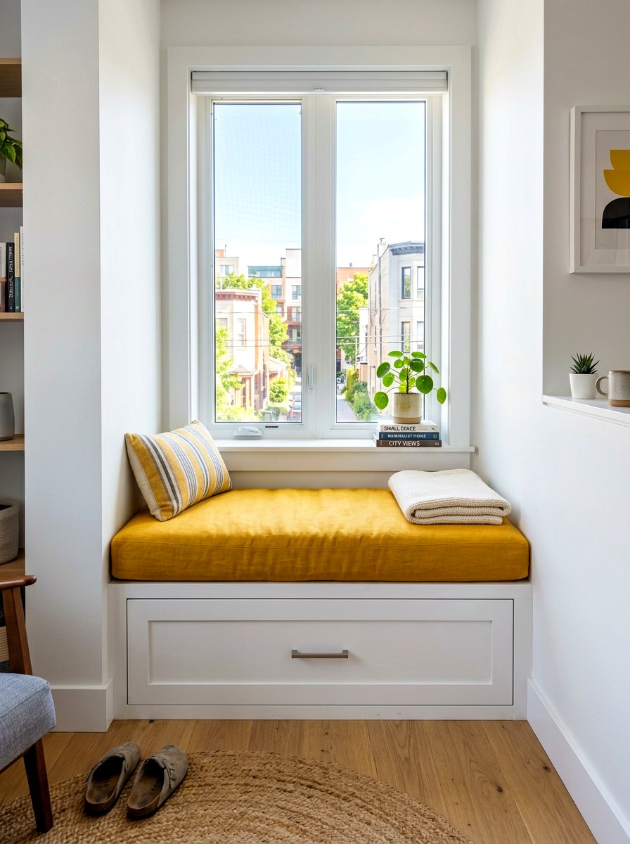 Small Space Window Seat Storage - 30 storage bench window seat ideas