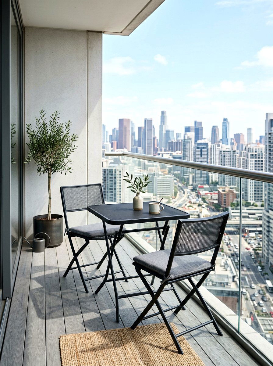 Small Square Balcony Table - 30 garden dinner table ideas