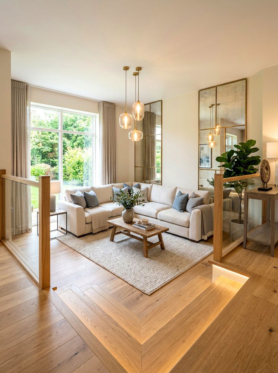 Small Step Down Lounge - 30 step down living room ideas
