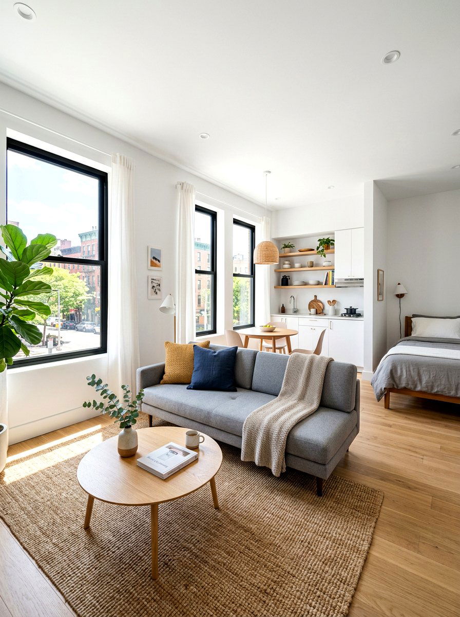 Small Studio Apartment Layout - 30 sofa bed room ideas