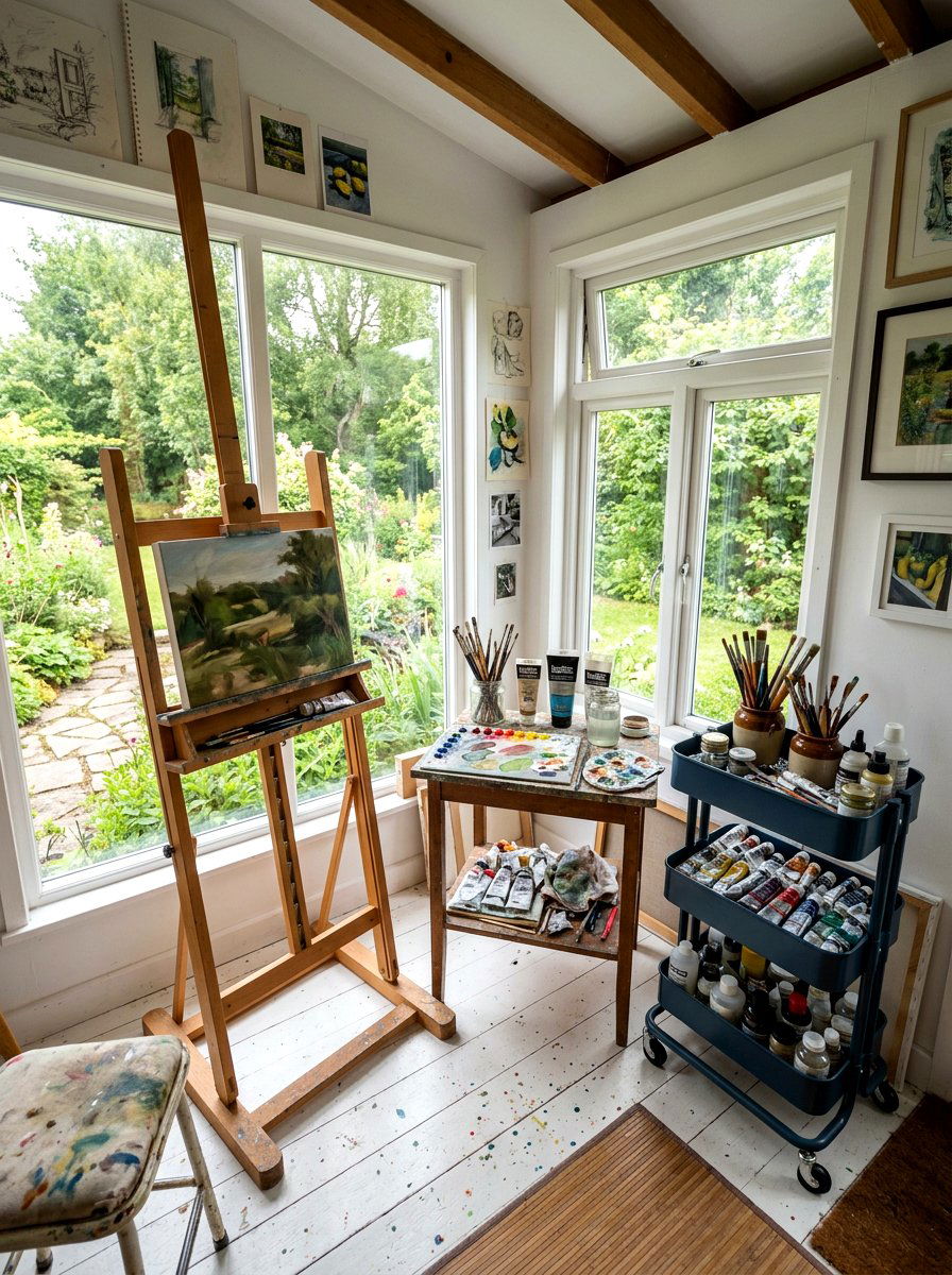 Small Sunroom Art Studio - 30 small sunroom ideas