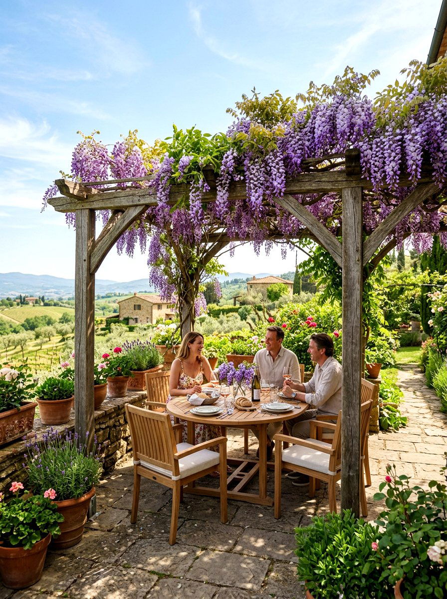 Small Terrace Pergola - 30 small terrace garden ideas