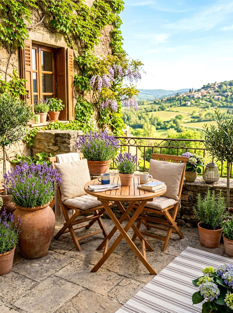 Small Terrace Seating - 30 terrace garden ideas