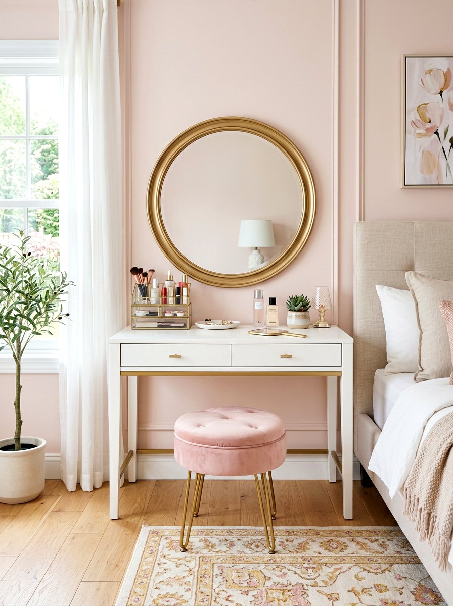 Small Vanity Console - 30 slim console apartment ideas