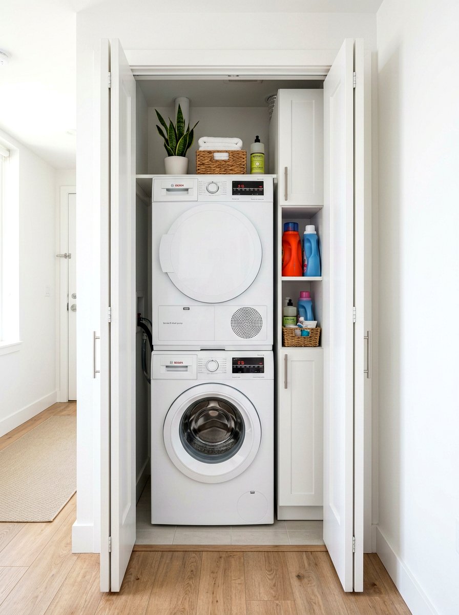 Small Vertical Laundry Closet - 30 laundry closet ideas