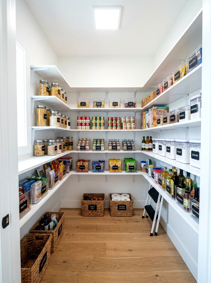 Small Walk In Pantry - 30 pantry shelving ideas