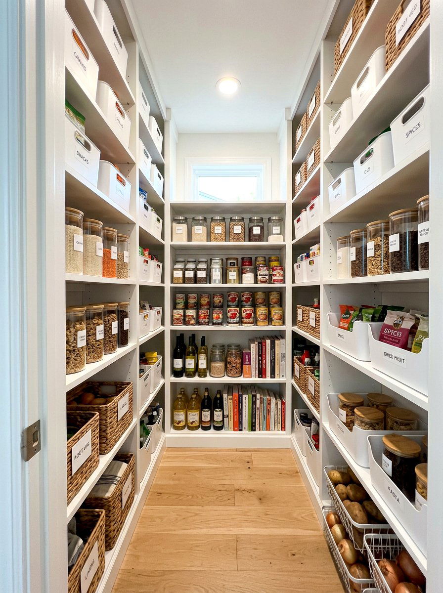 Small Walk In Pantry Shelving - 30 pantry shelving layout ideas