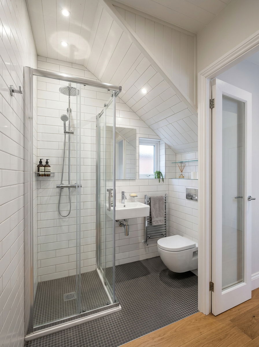 Small Wet Room Under Stairs - 30 wet room bathroom ideas