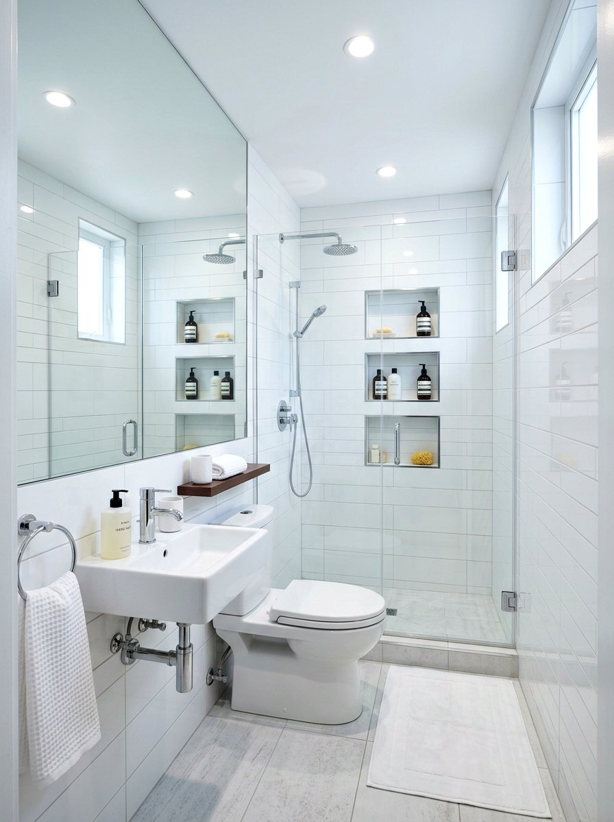 Small White Bathroom - 30 white bathroom ideas