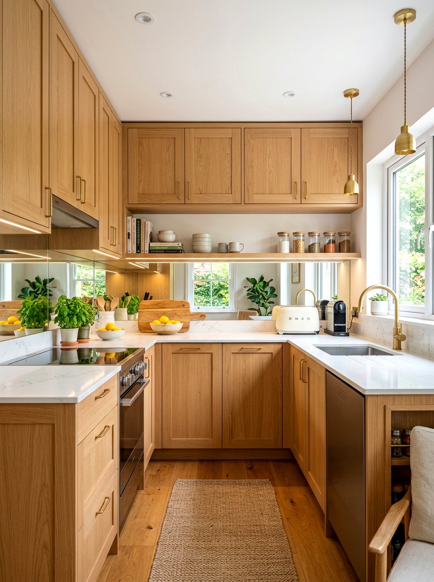 Small Wood Kitchen - 30 warm wood cabinet kitchen ideas