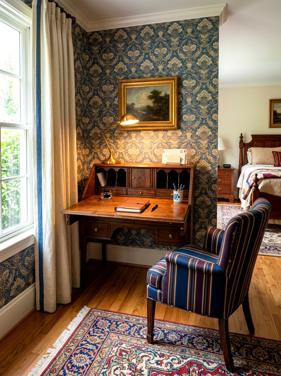 Small Writing Desk - 30 traditional bedroom ideas