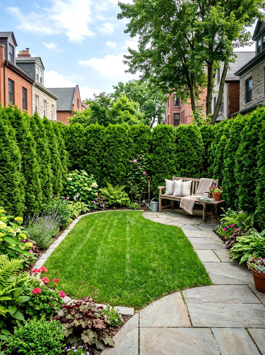 Small Yard Arborvitae - 30 arborvitae privacy ideas
