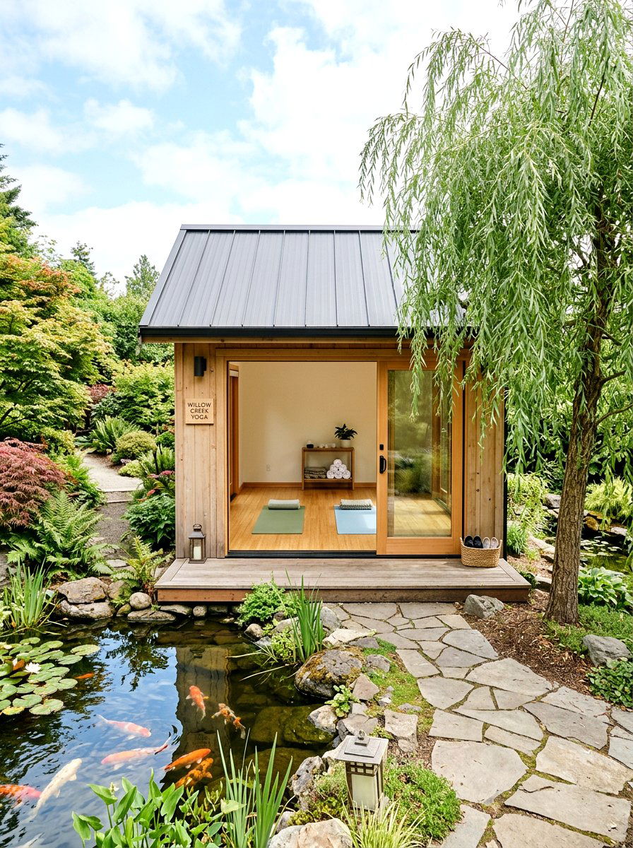 Small Yoga Studio - 30 garden studio backyard ideas