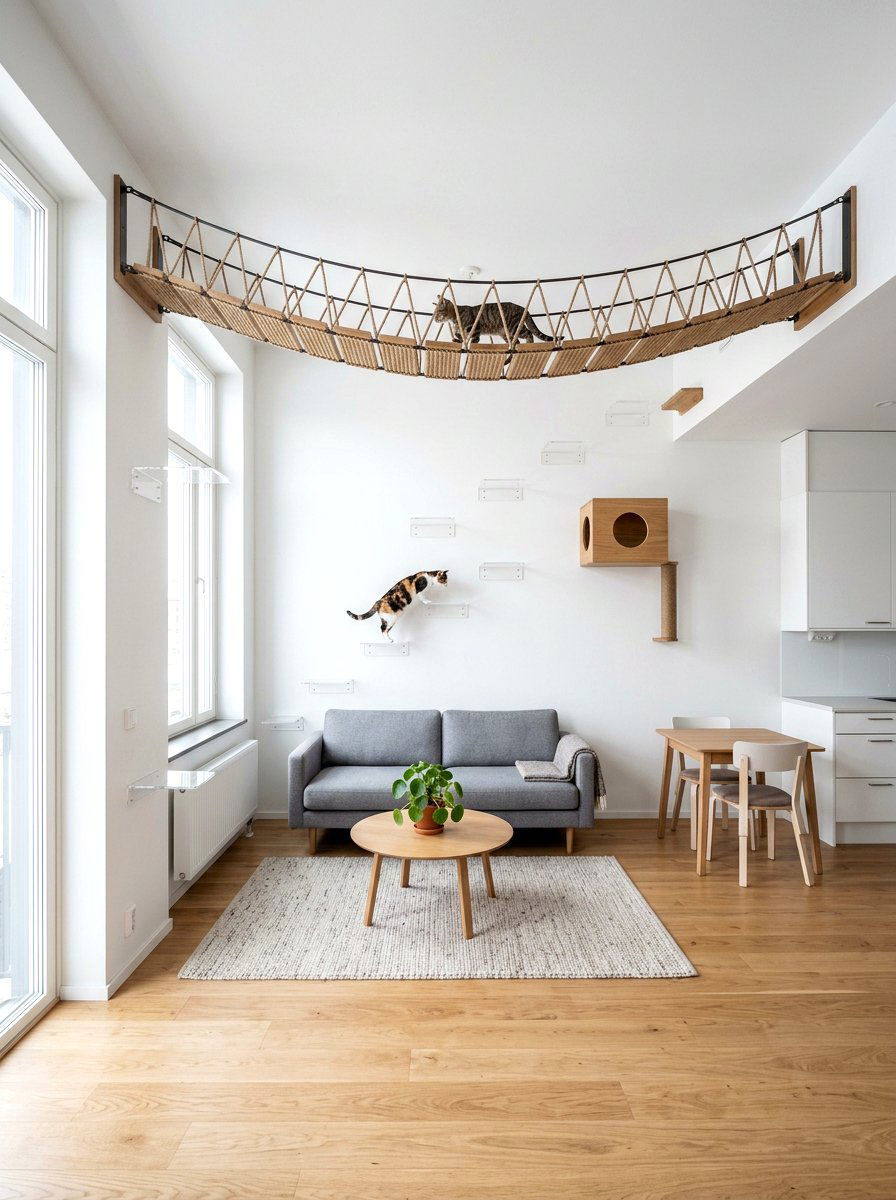 Small apartment cat playground - 30 pet room ideas