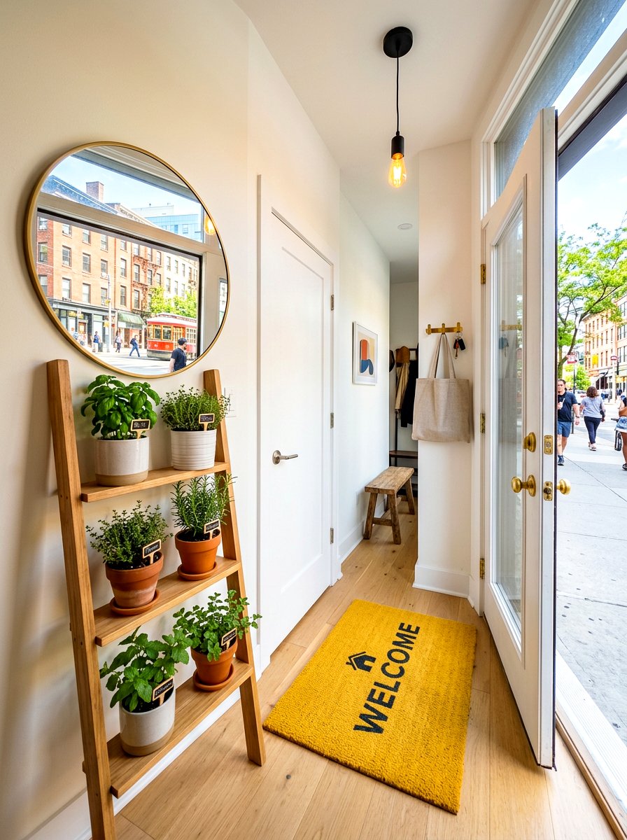 Small apartment entrance - 30 charming stoop decor ideas