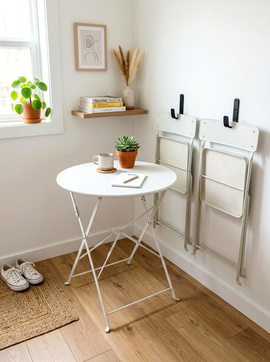 Small apartment folding table - 30 Murphy dining table ideas