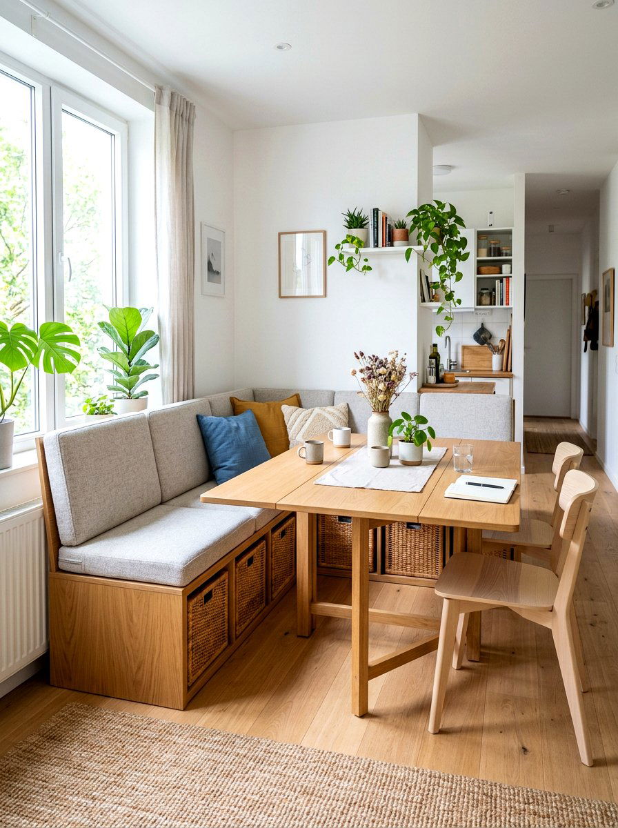 Small apartment seating - 30 banquette dining room ideas