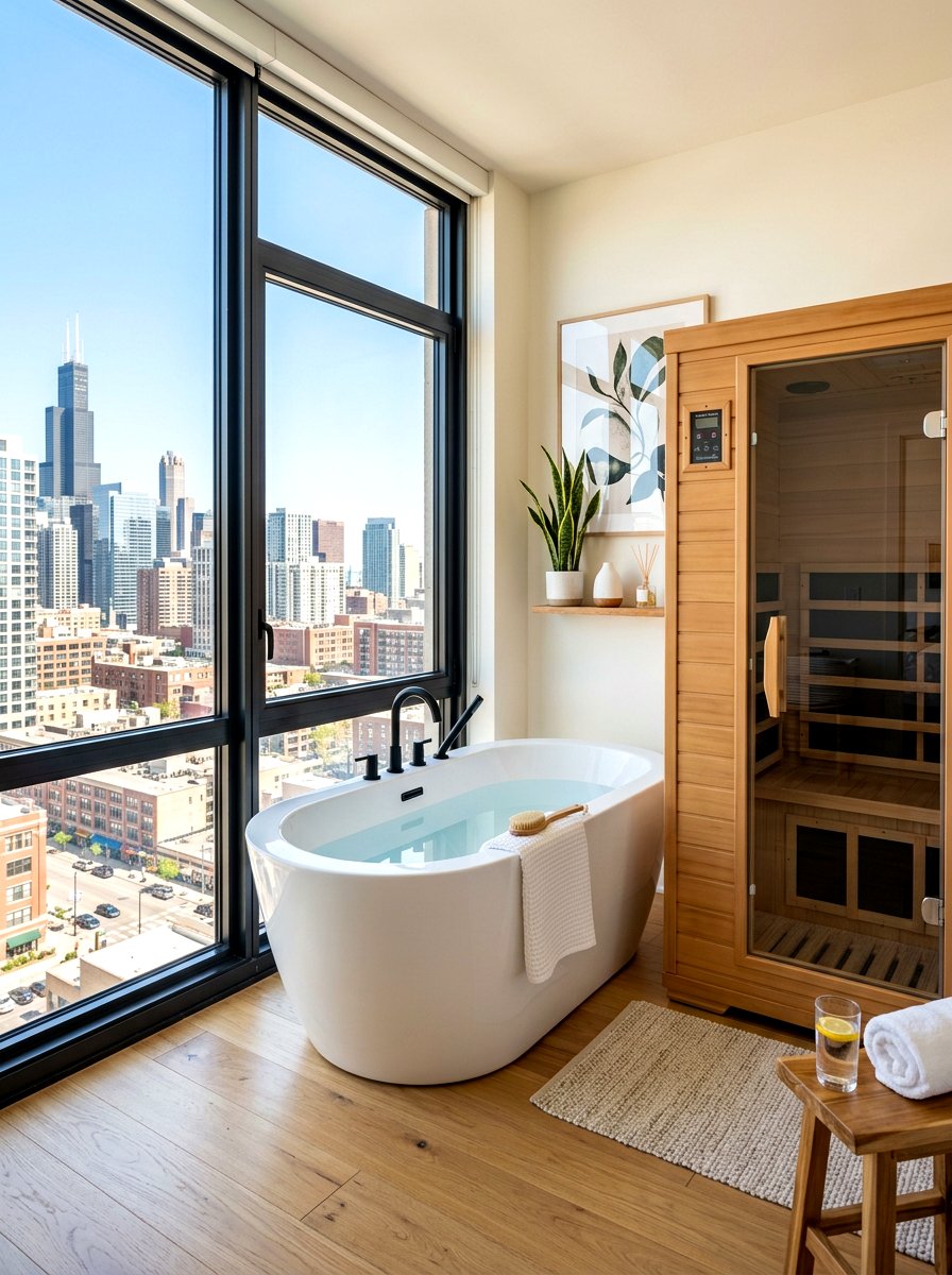 Small apartment wellness nook - 30 contrast therapy room ideas