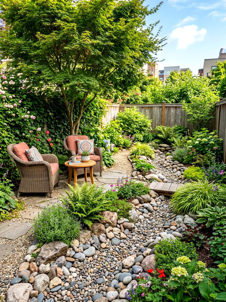 Small backyard dry creek bed - 30 dry creek bed ideas