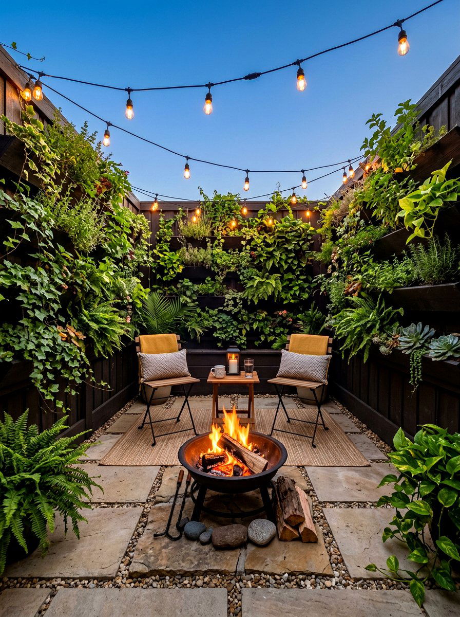 Small backyard fire pit - 30 fire pit lounge ideas